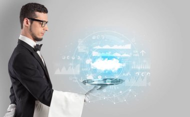 Garson servis bulut teknoloji kavramı