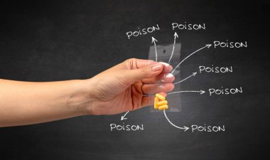 Hapları blackboard duvar kağıdı ile teslim