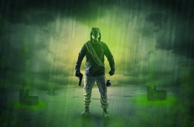 Patlamadan sonra terk edilmiş bir alanda korumak