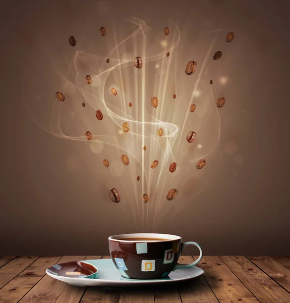 蒸咖啡的概念 — 图库照片