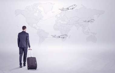 Dünyanın her yerinde onun gezisi işadamı