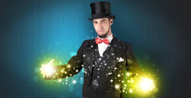 Süper güç elinde tutan illüzyonist