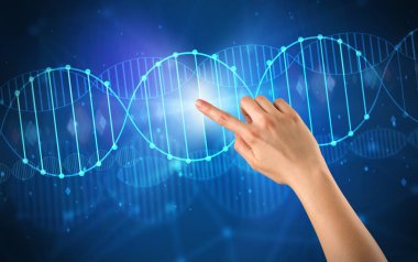 DNA molekülünün dokunmadan el