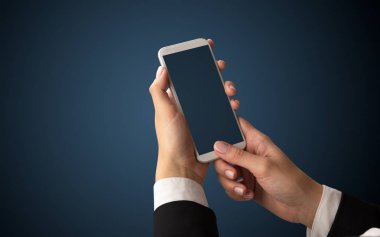 Mockup smartphone kullanarak el için