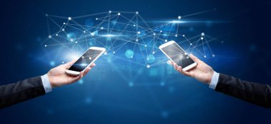 Akıllı telefonlar paylaşım iş verileri