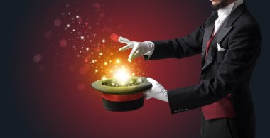 Beyaz el conjuring ortada