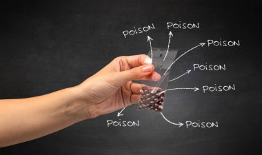 Hapları blackboard duvar kağıdı ile teslim