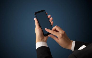 Mockup smartphone kullanarak el için