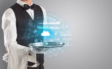 Garson servis bulut teknoloji kavramı