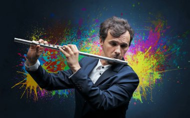 Splotch ve onun flüt ile besteci