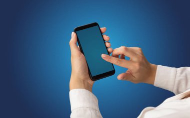 Mockup smartphone kullanarak el için