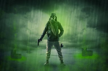 Patlamadan sonra terk edilmiş bir alanda korumak