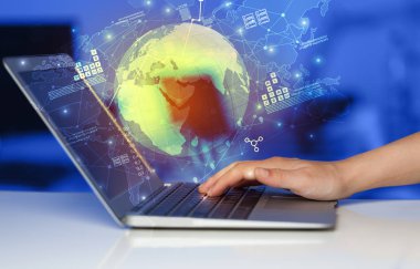 El dizüstü dünya çapında raporları bağlantılar ve istatistik kavramı ile kullanma