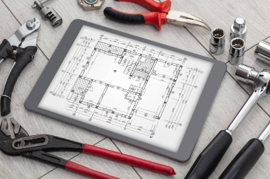 Tablet ve araçları planı kavramı ile