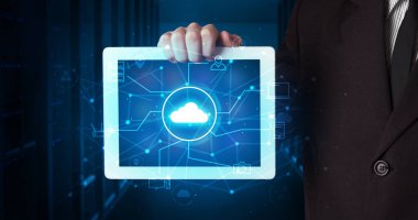 Sanal çalışma alanı kavramı ile karanlık bir alanda el