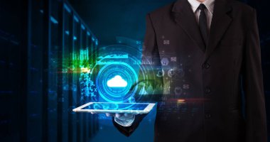 El tutma tablet bulut teknoloji kavramı ile