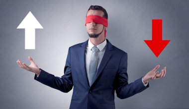 Yön seçerek göz işadamı kaplı