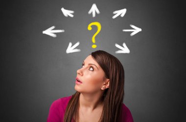 Soru ve yön kavramı ile kız