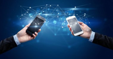 Akıllı telefonlar paylaşım iş verileri