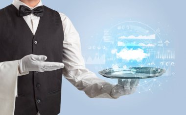 Garson servis bulut teknoloji kavramı