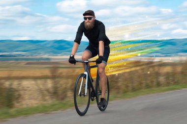 Genç binicilik bisiklet doğa 