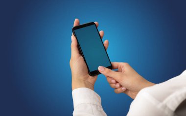 Mockup smartphone kullanarak el için