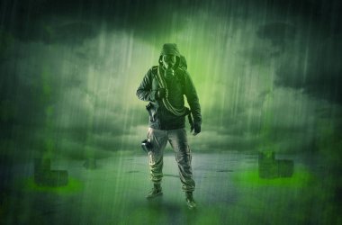 Patlamadan sonra terk edilmiş bir alanda korumak