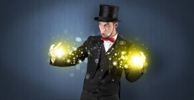 Süper güç elinde tutan illüzyonist
