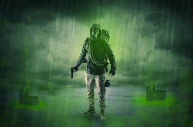 Patlamadan sonra terk edilmiş bir alanda korumak