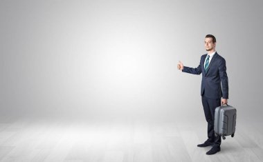 Ajan kavramı kopya alanı ile hitchhikes