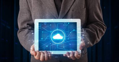 Sanal çalışma alanı kavramı ile karanlık bir alanda el