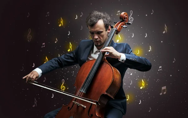 クラシックの音楽家に落ちているメモ — ストック写真