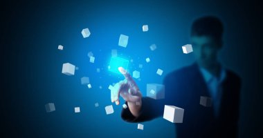 Hologram dokunmadan adam