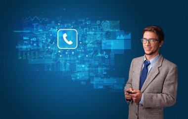 Posta kavramı ile telefon kullanan kişi