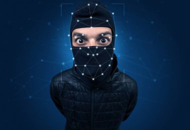 Bir kafes katman tarafından bir yüz tanıma