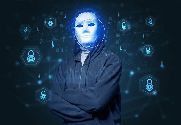 Facial security recognition concept — Stock Photo, Image