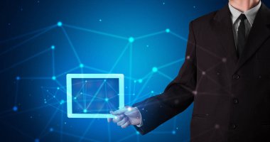 Sanal bağlantı kavramı ile karanlık bir alanda el