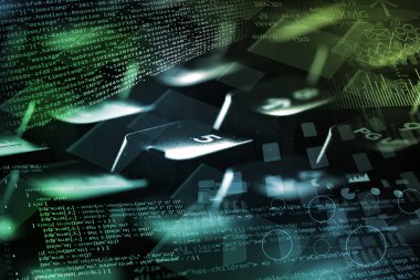 Kavram kodlama ile yakın çekim klavye