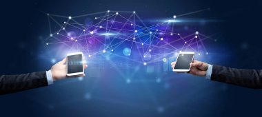 Akıllı telefonlar paylaşım iş verileri