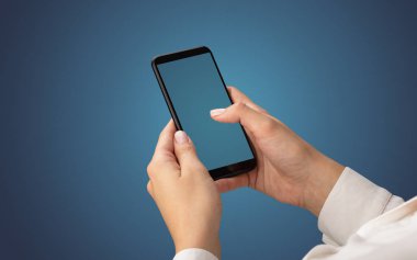 Mockup smartphone kullanarak el için