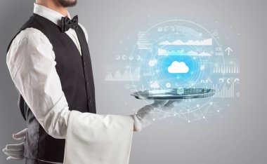 Garson servis bulut teknoloji kavramı