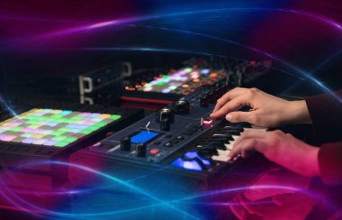 dalga vibe kavramı ile karıştırma müzik MIDI denetleyicisi