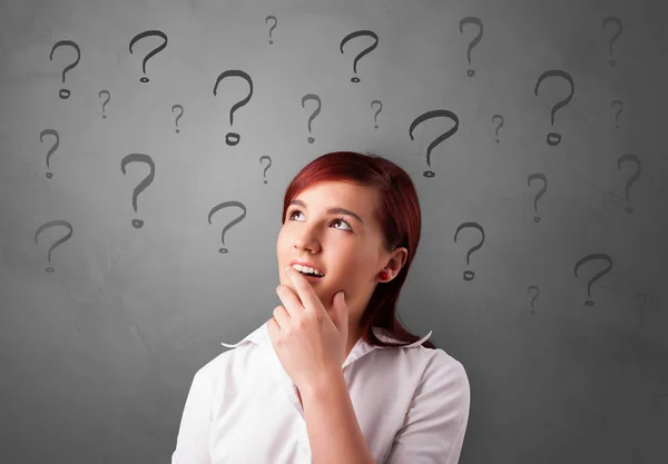 Person with question concept — Stock Photo, Image