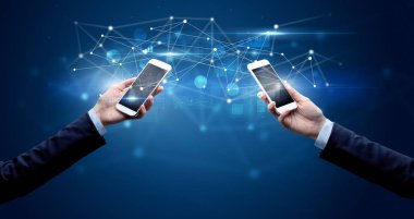 Akıllı telefonlar paylaşım iş verileri