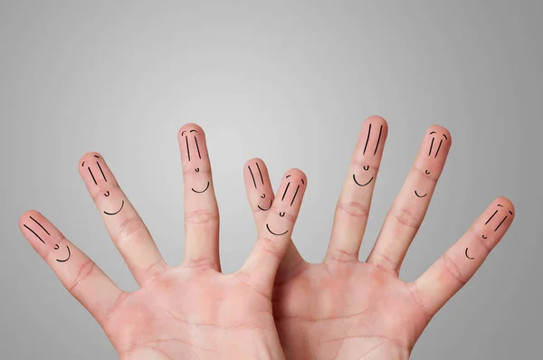 Smile fingers together — Stock Photo, Image