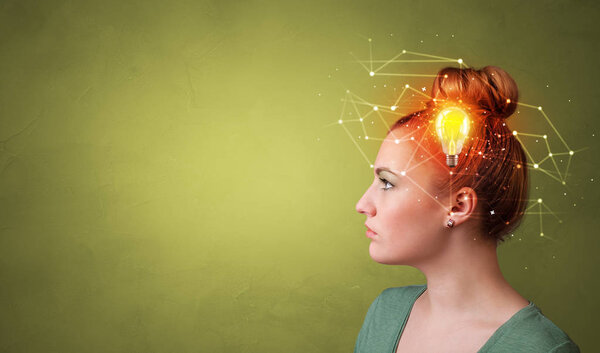 Руководитель с новой идеей и концепцией сети
