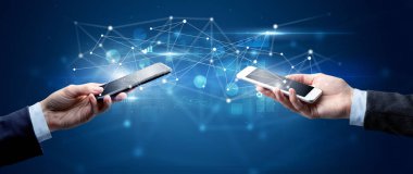 Akıllı telefonlar paylaşım iş verileri