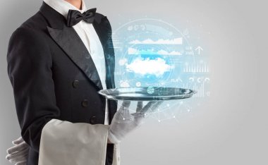 Garson servis bulut teknoloji kavramı