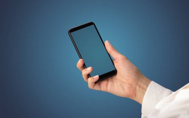 Mockup smartphone kullanarak el için