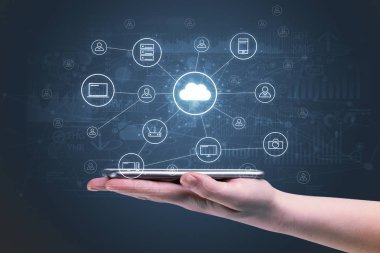 El telefon grafikler ve grafikleri ve raporları genel kavram çalışma